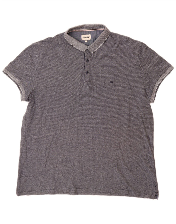 Wrangler Herren Poloshirt 3XL Marineblau Baumwolle