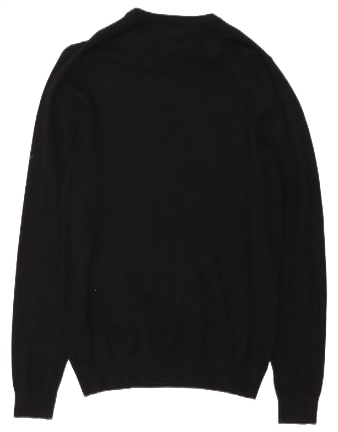 ZARA Herren-Pullover mit Rundhalsausschnitt, Größe S, schwarze Viskose