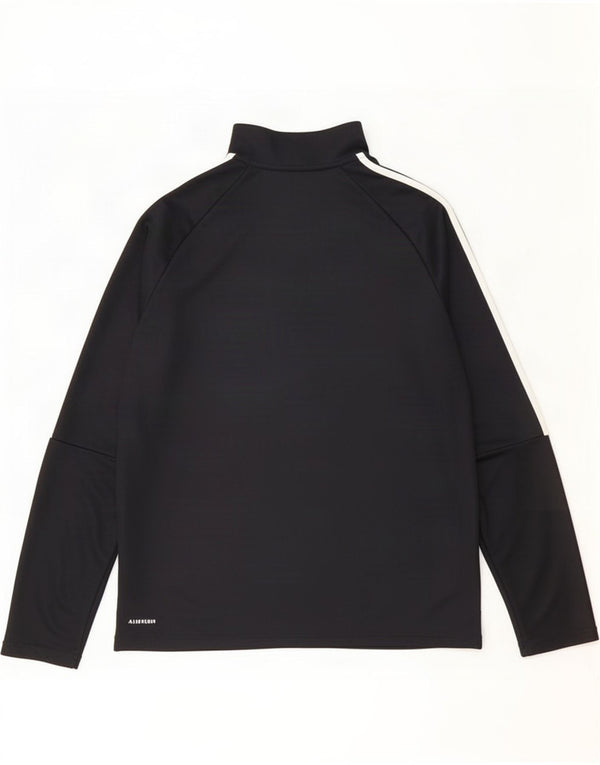 Adidas Herren Aeroready Zip Neck Pullover Trainingsanzug Top XL Schwarz Polyester