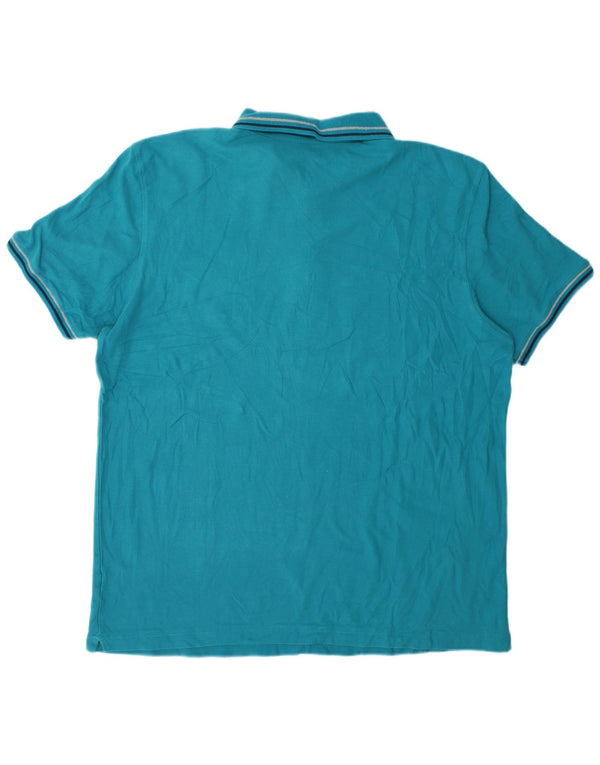 Lotto Herren Poloshirt 3XL Türkis gestreift