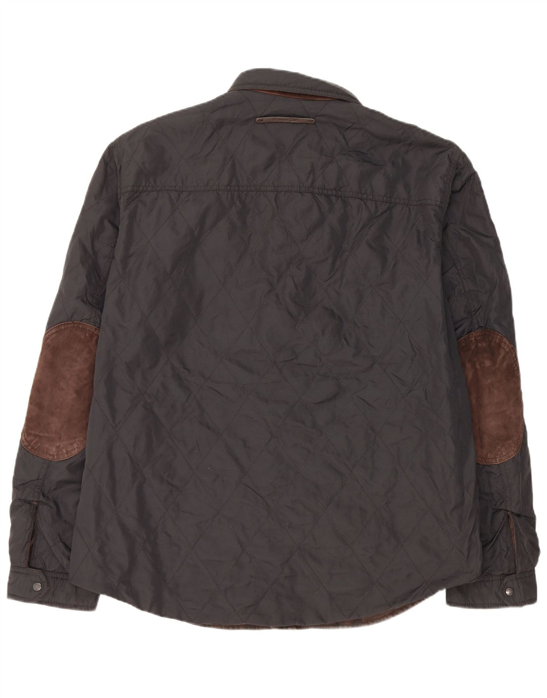 Massimo Dutti Herren Overshirt Wendehemd 2XL Braun kariertes Nylon