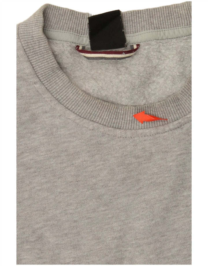 COLMAR Herren-Sweatshirt, Pullover, Größe S, Grau, Colourblock-Baumwolle