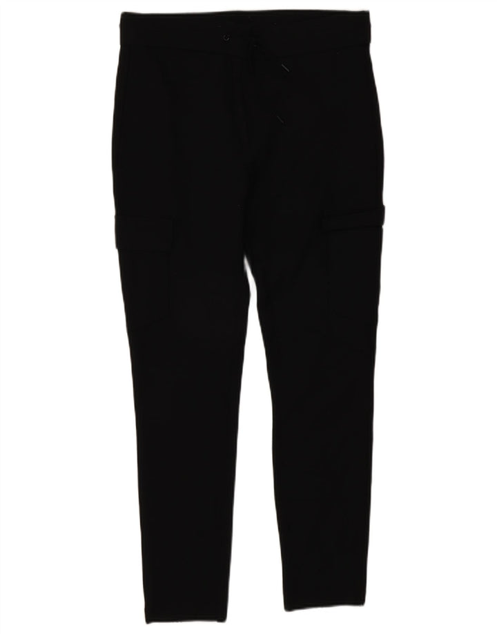 Zara Slim Cargo-Hose für Damen, mittelgroß, W26, L26, schwarze Viskose