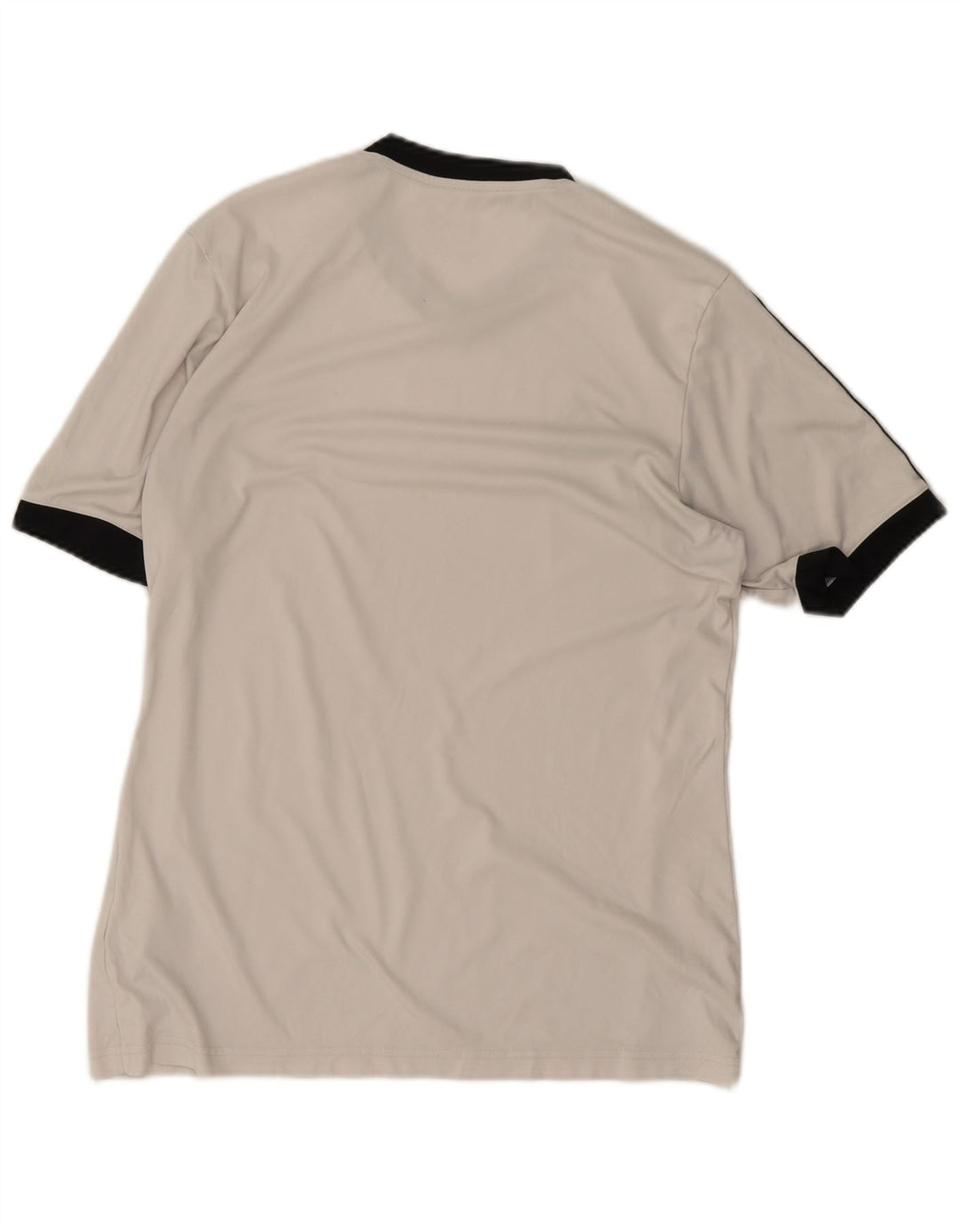 Adidas Herren T-Shirt Top Medium Off White Polyester Sport