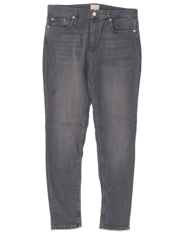 FRENCH CONNECTION Damen Slim Jeans UK 16 Large W32 L29 Blaue Baumwolle