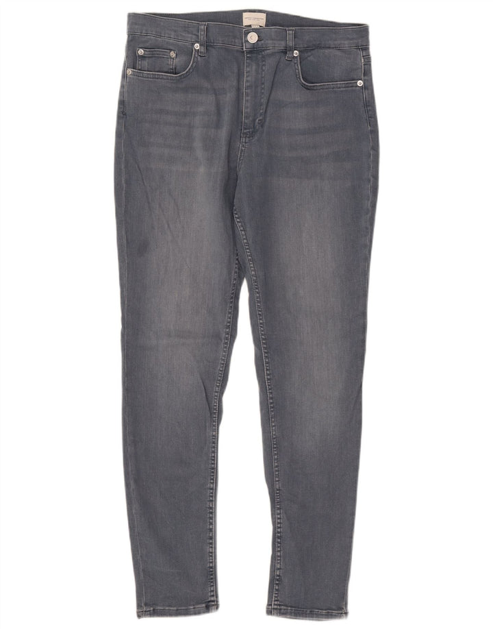 FRENCH CONNECTION Damen Slim Jeans UK 16 Large W32 L29 Blaue Baumwolle