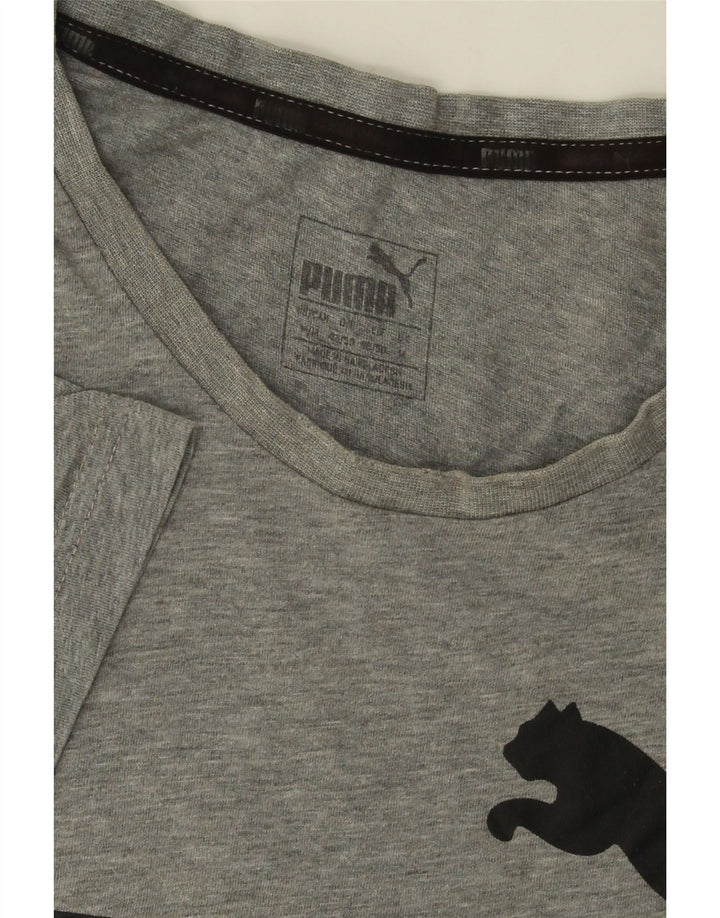 PUMA Herren Graphic T-Shirt Top Mittelgrau