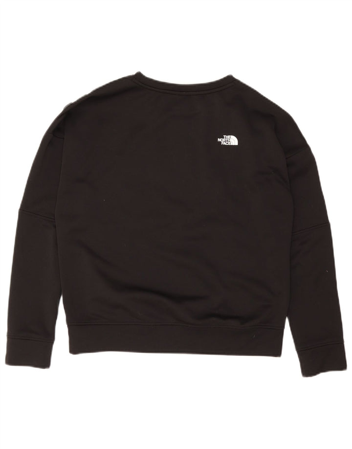 THE NORTH FACE Damen Crop Oversized Sweatshirt Pullover UK 10 Small Schwarz