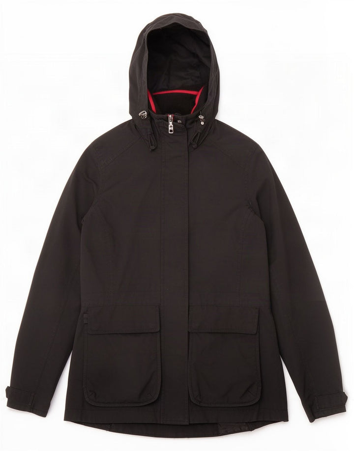Musto Damen-Regenjacke mit Kapuze, UK 8, Größe S, Schwarz, Polyamid