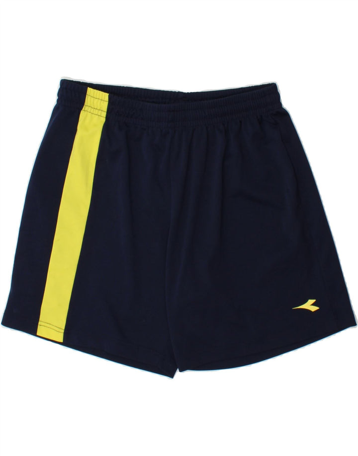 DIADORA Mens Sport Shorts Large  Navy Blue Colourblock Polyester Vintage Diadora and Second-Hand Diadora from Messina Hembry 