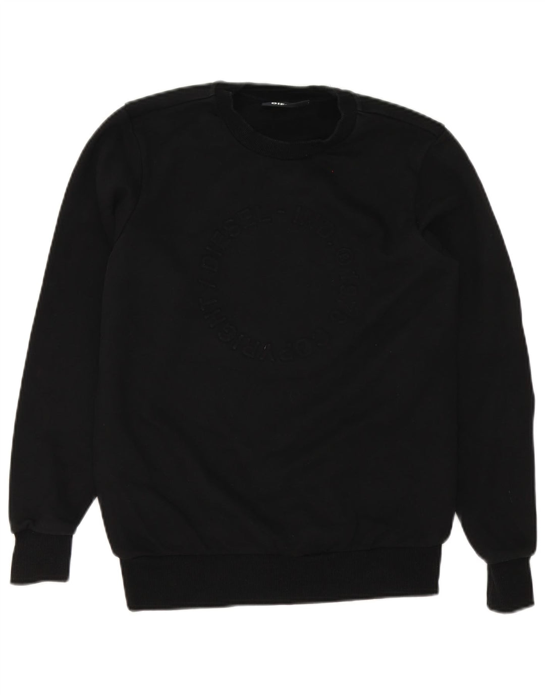 Diesel Herren Sweatshirt Pullover XS Schwarz Baumwolle