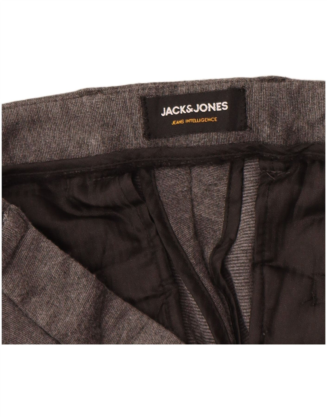 JACK & JONES Herren Marco Slim Chinohose W36 L32 Graue Viskose