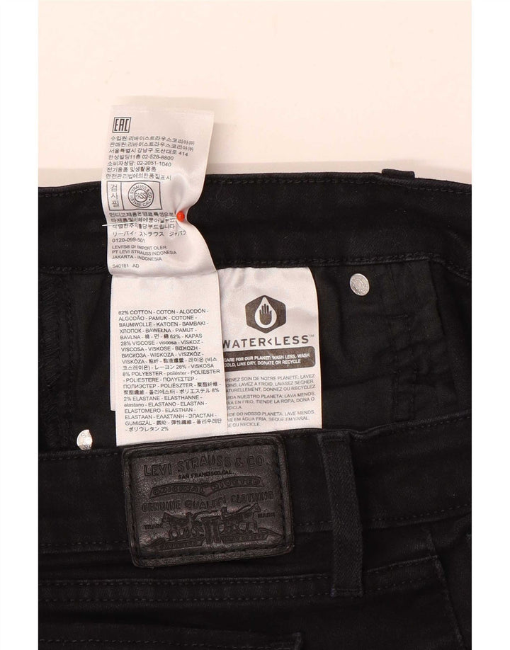 Levi's Damen Slim Jeans W32 L26 Schwarze Baumwolle
