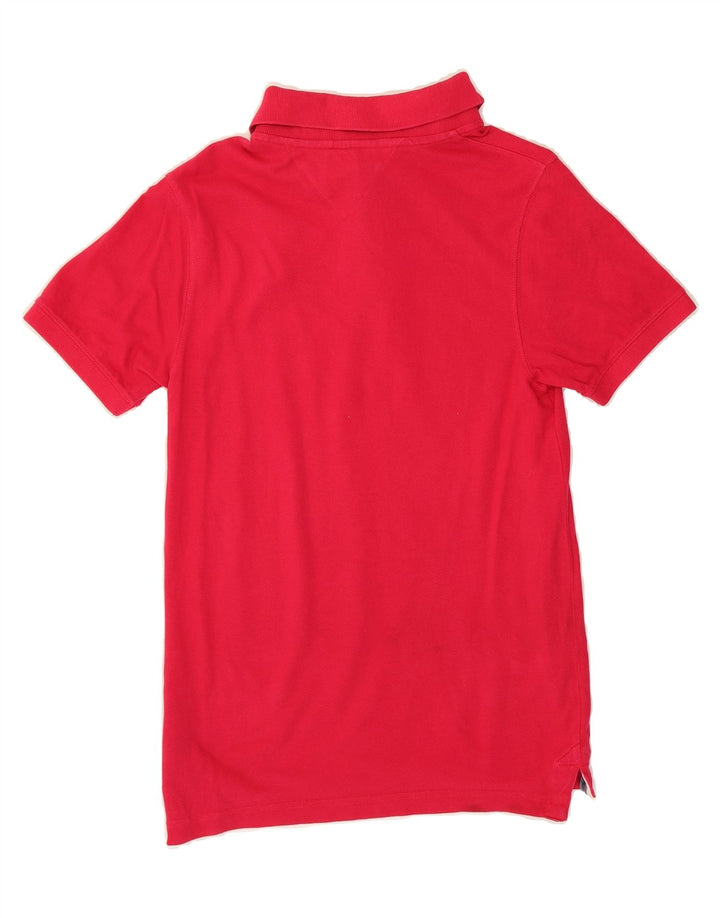 TOMMY HILFIGER Mens Polo Shirt Medium Pink Cotton Vintage Tommy Hilfiger and Second-Hand Tommy Hilfiger from Messina Hembry 