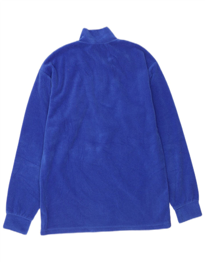 Fila Herren-Fleecepullover mit Reißverschluss am Hals, IT 46, klein, Blau