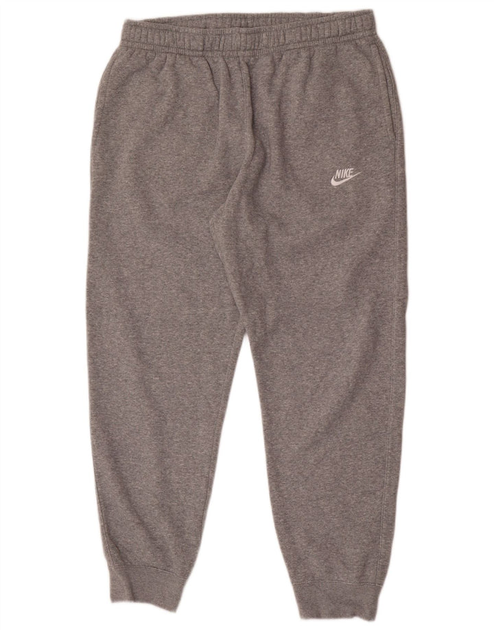 Nike Herren-Trainingshose, Jogginghose, groß, grau gefleckte Baumwolle