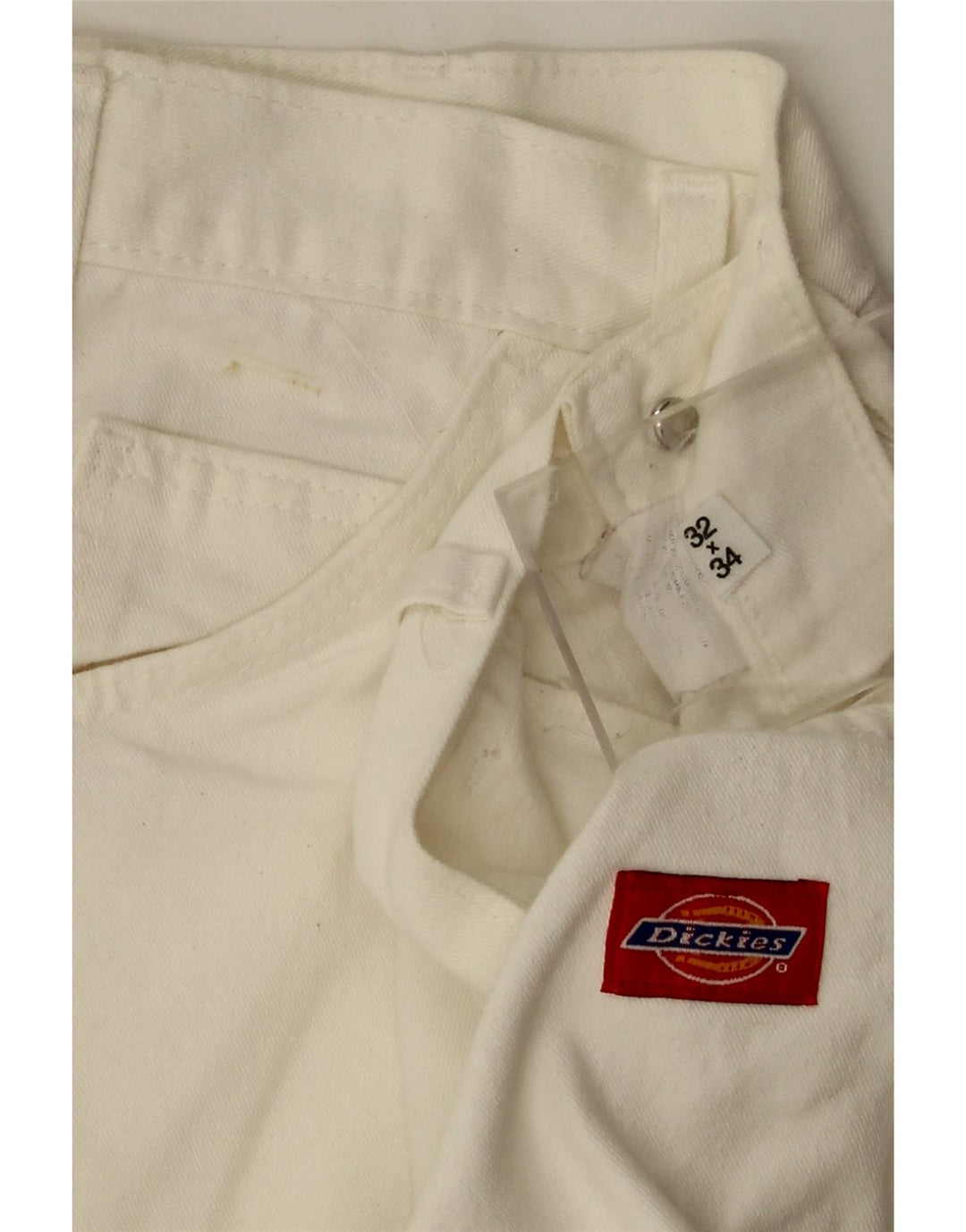 DICKIES Herren Cargo Straight Jeans W32 L34 Weiß