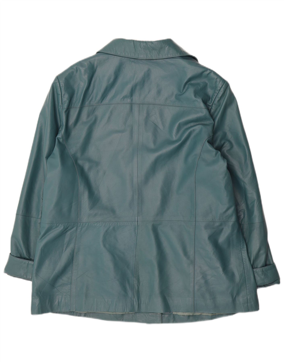 Vintage Damen Lederjacke EU 48 2XL Grünes Leder