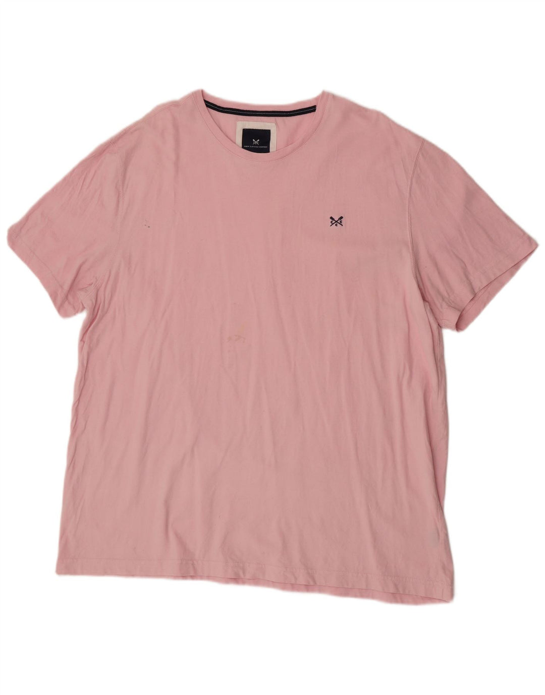 Crew Clothing Herren T-Shirt Top 3XL Rosa Baumwolle