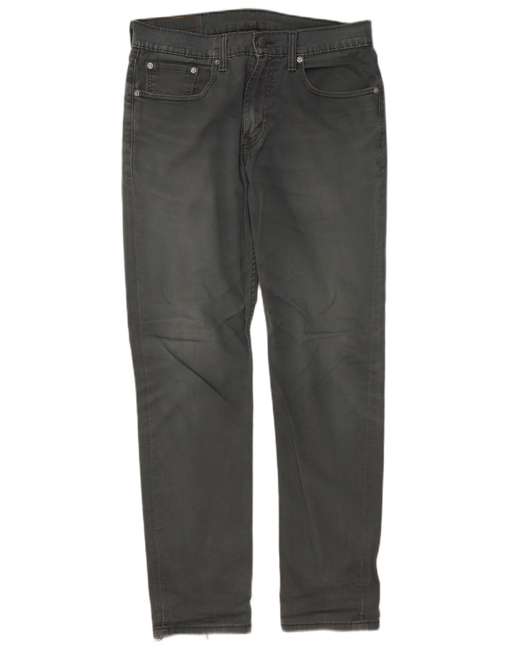 Levi's Herren 502 Tapered Jeans W32 L32 Graue Baumwolle