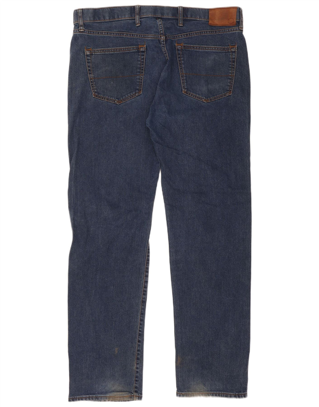 Marks & Spencer Herren Regular Straight Jeans W38 L33 Blau Baumwolle