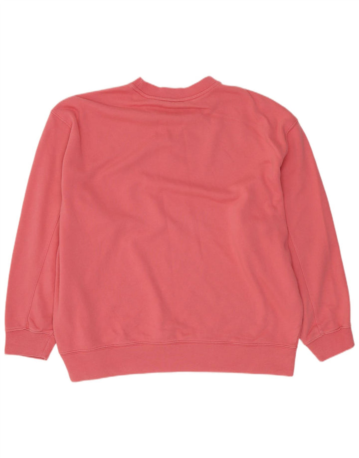 ADIDAS übergroßer Damen-Sweatshirt-Pullover, Gr. 10, klein, rosa, Baumwolle