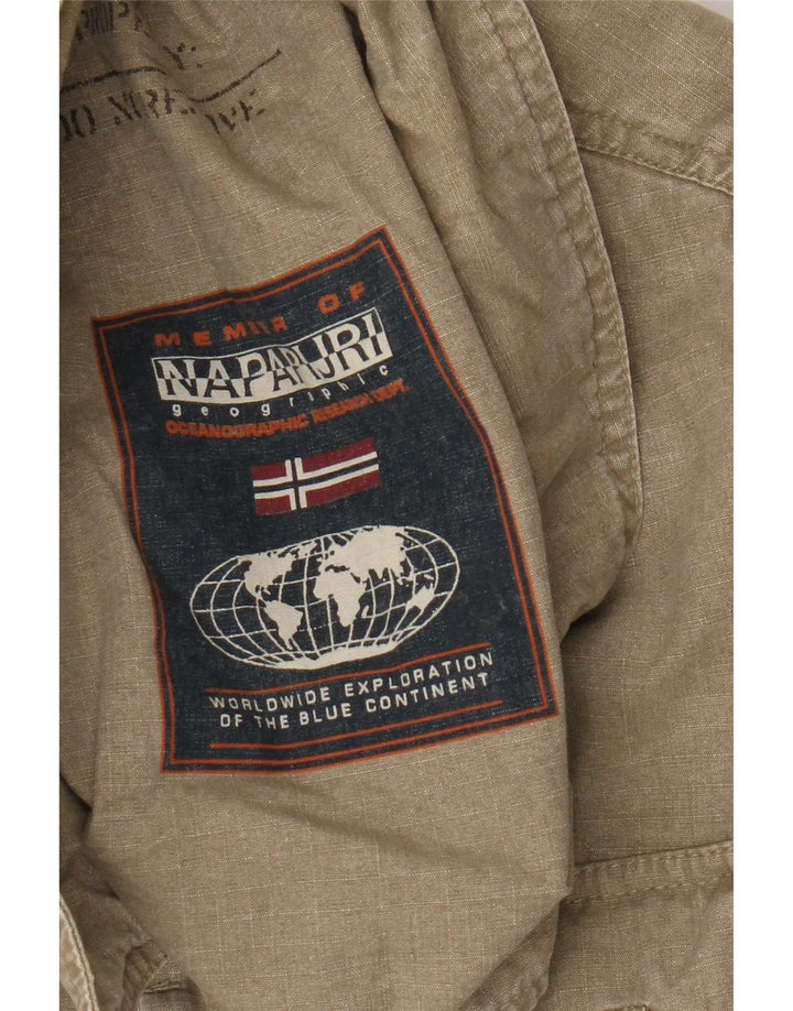 Napapijri Herren Geographic Utility Jacke UK 38 Medium Khaki