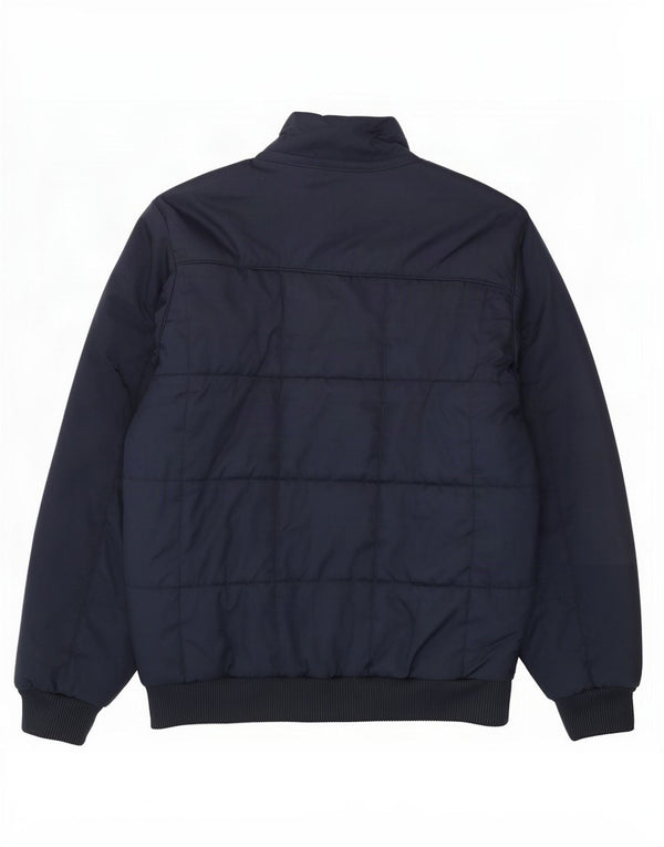 Adidas Wattierte Jacke für Jungen, 13–14 Jahre, marineblaues Farbblock-Polyester