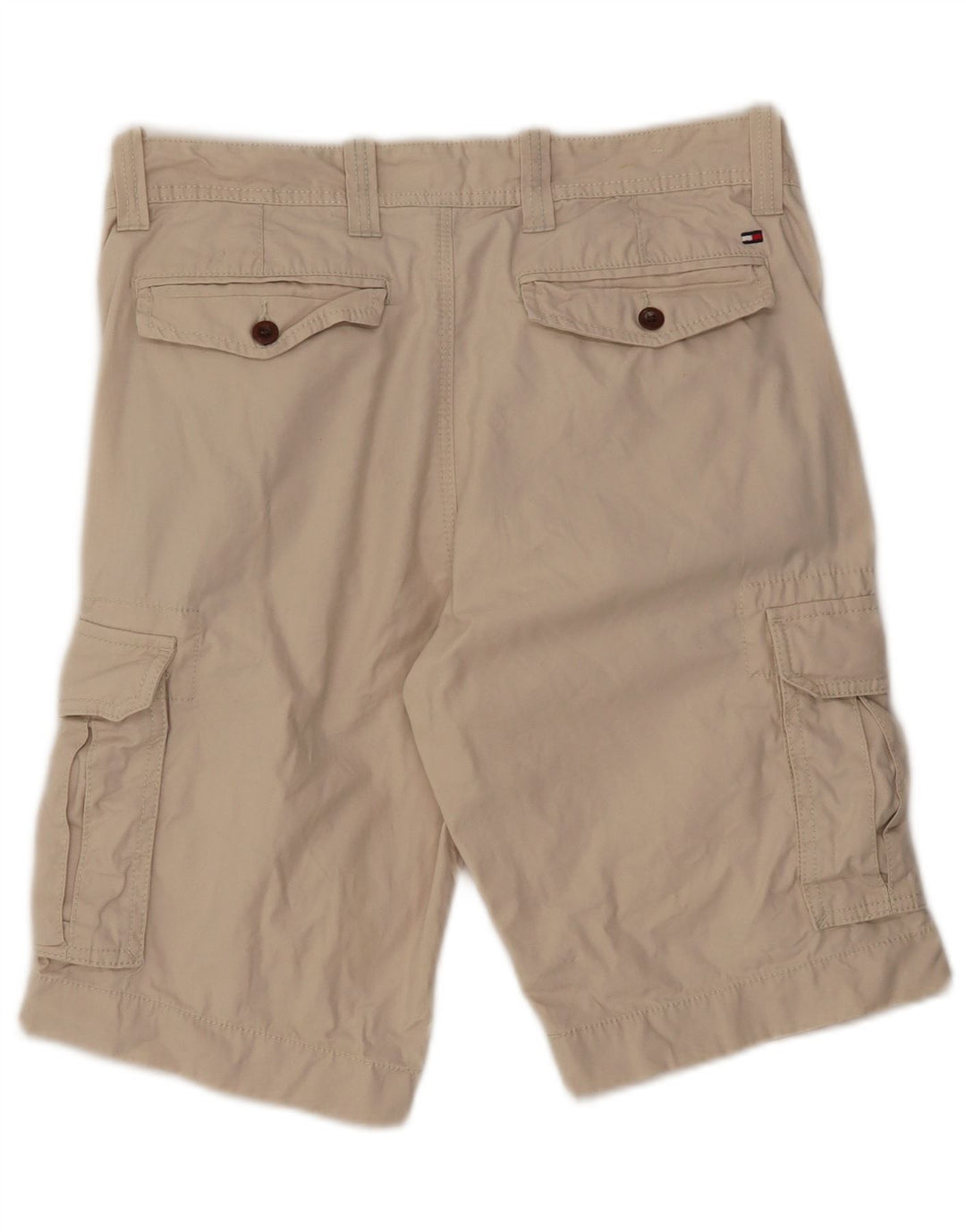 TOMMY HILFIGER Herren Cargo Shorts W32 Mittelbeige Baumwolle