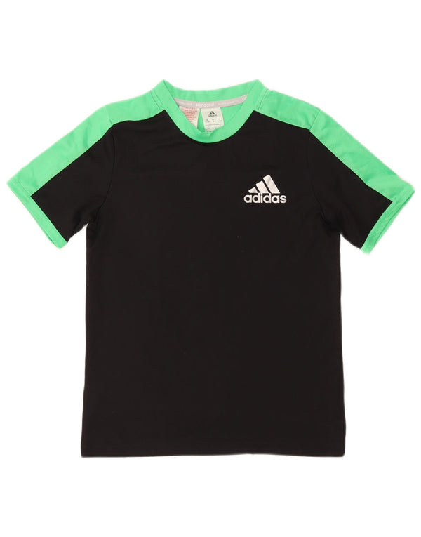 Adidas Jungen Climacool T-Shirt Top 11-12 Jahre Schwarz Farbblock