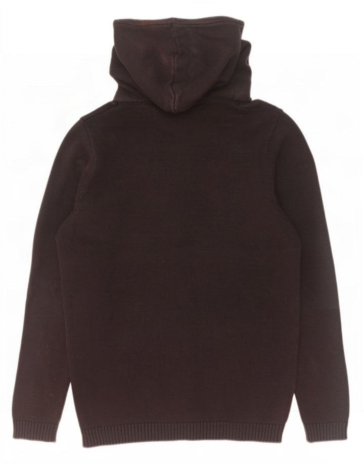 Jack & Jones Herren-Pullover mit Kapuze, groß, aus schwarzer Baumwolle