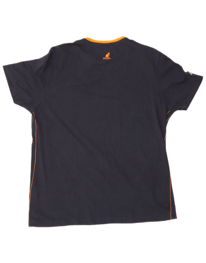 Kangol Herren T-Shirt Top XL Marineblau Baumwolle