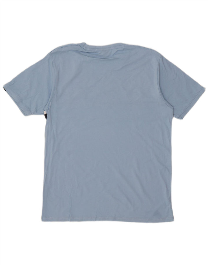 Ellesse Herren T-Shirt Top XL Blau Colourblock Baumwolle