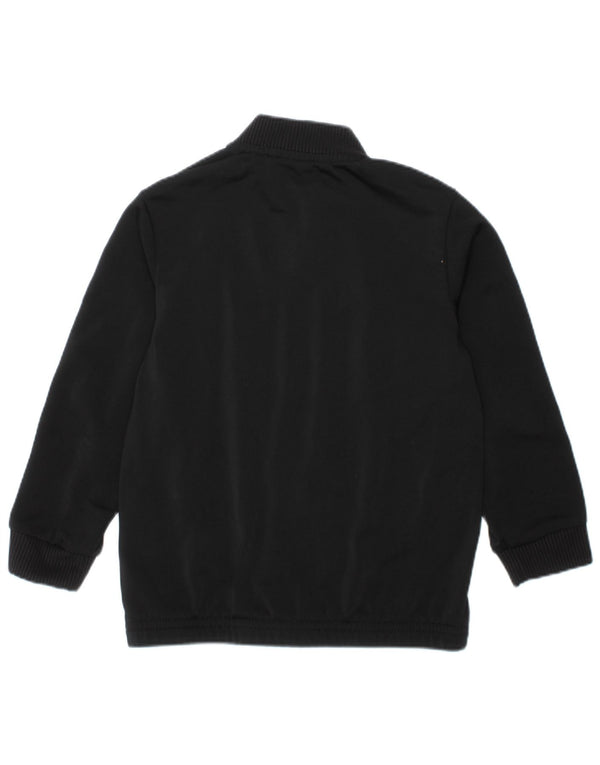 Adidas Jungen-Trainingsanzug-Top-Jacke, 3–4 Jahre, schwarzes Colourblock-Polyester