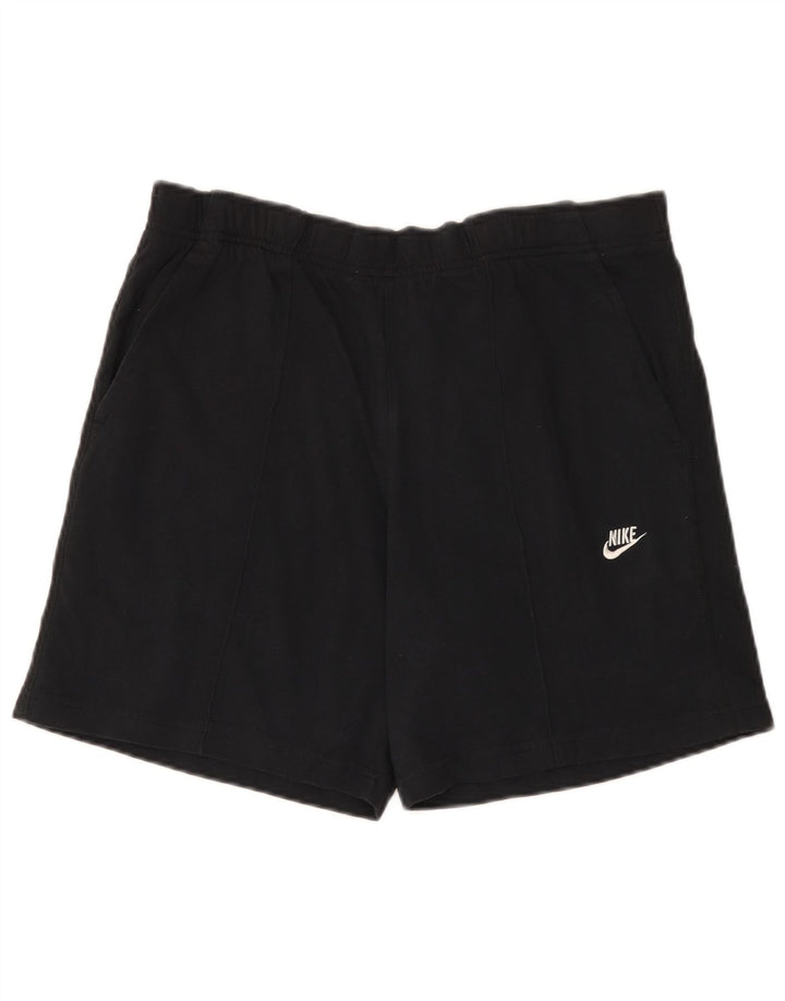 Nike Herren-Sportshorts, groß, aus schwarzer Baumwolle
