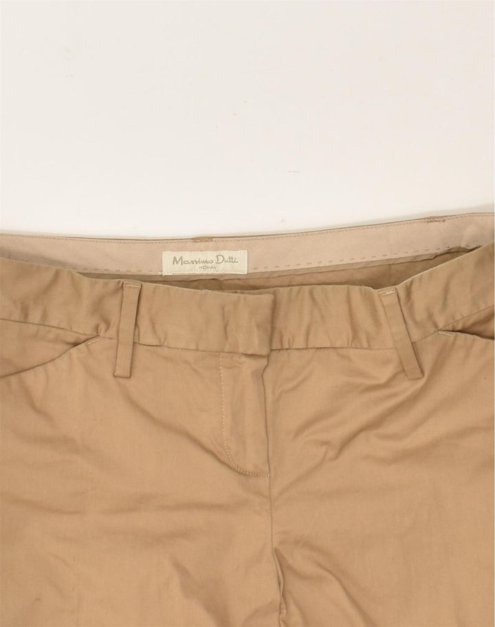 MASSIMO DUTTI Womens Straight Casual Trousers EU 38 Medium W28 L29 Brown | Vintage Massimo Dutti | Thrift | Second-Hand Massimo Dutti | Used Clothing | Messina Hembry 