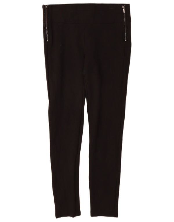 Zara Damen Leggings UK 12 Medium Schwarz