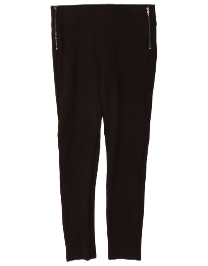 Zara Damen Leggings UK 12 Medium Schwarz