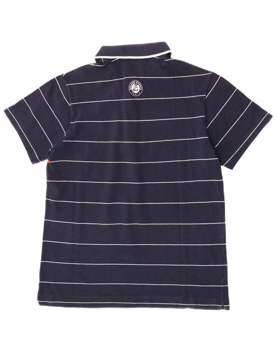 Lacoste Herren-Poloshirt, Größe 3, klein, marineblau, gestreift, Baumwolle