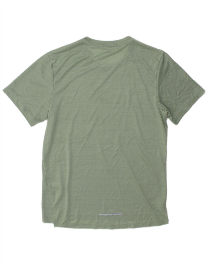 Nike Herren Dri Fit T-Shirt-Oberteil, klein, grün geflecktes Polyester