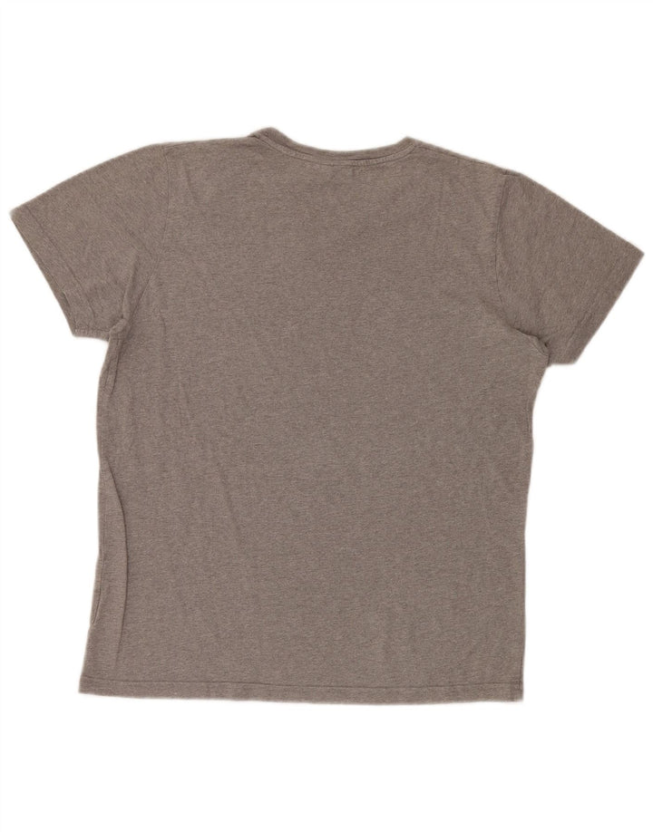 Diadora Herren-T-Shirt mit Grafik, Größe L, Grau, Baumwolle