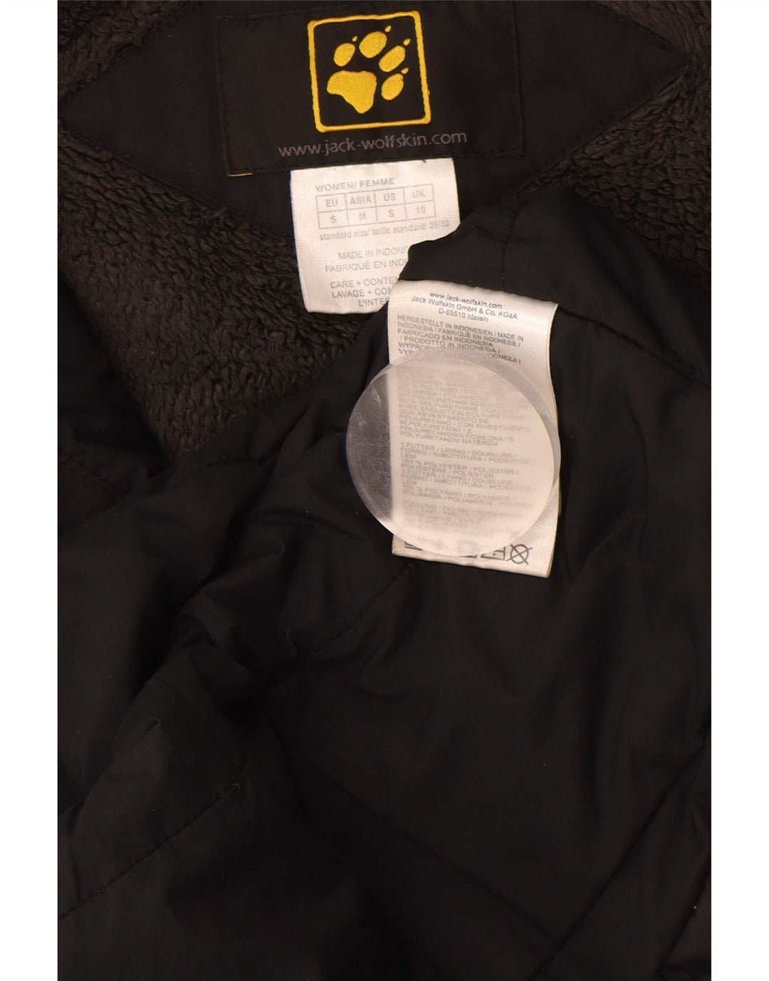 JACK WOLFSKIN Damen-Windjacke mit Kapuze, Gr. 10, Größe S, Schwarz, Polyamid