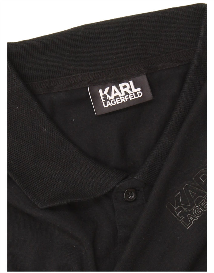 Karl Lagerfeld Herren Poloshirt Large Schwarz