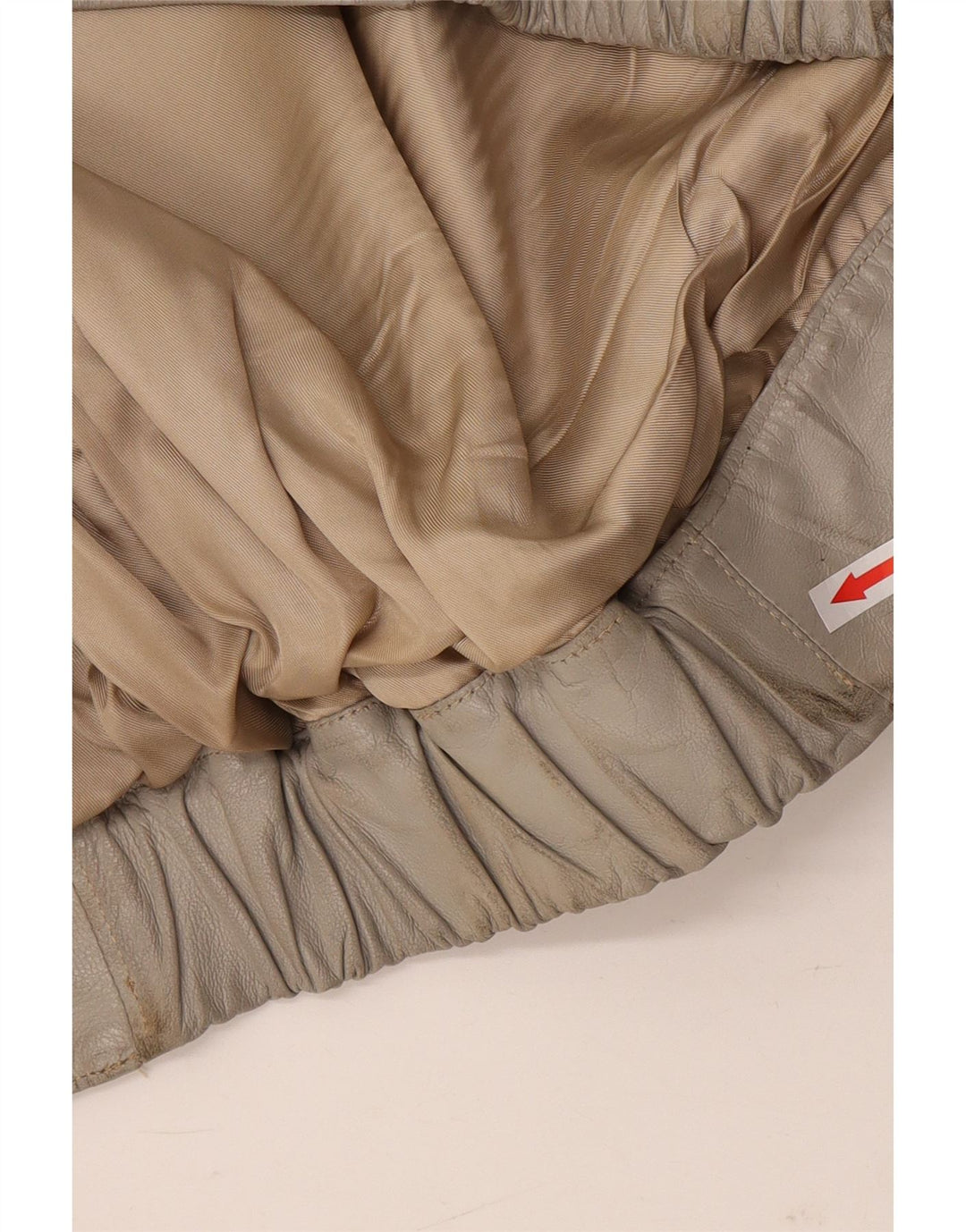 Moda Italiana Herren Lederjacke IT 48 Medium Beige Leder
