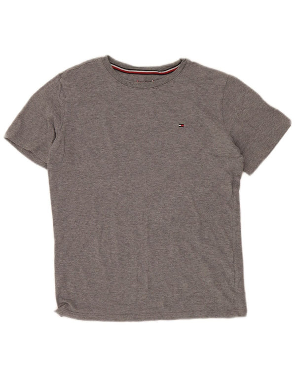 TOMMY HILFIGER T-Shirt-Oberteil für Jungen, 13–14 Jahre, graue Baumwolle