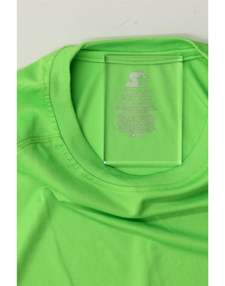 STARTER Boys Vest Top 13-14 Years 2XL Green Polyester Vintage Starter and Second-Hand Starter from Messina Hembry 