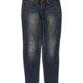 Zara Damen Slim Jeans EU 38 Small W28 L32 Blaue Baumwolle