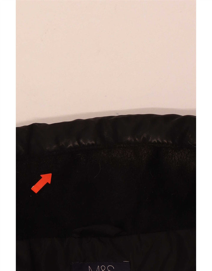 Marks & Spencer Damen Steppmantel, gepolstert, UK 14, Größe L, Schwarz, Polyester