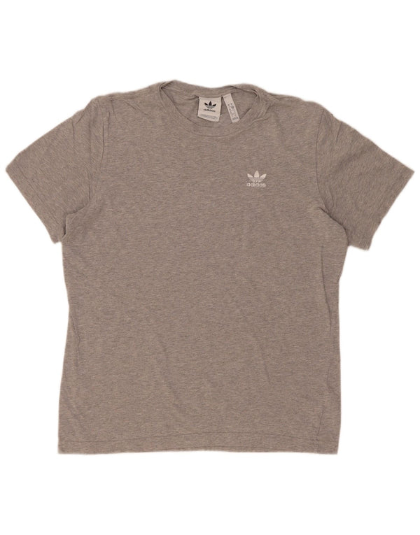 Adidas Herren T-Shirt Top Small Grau Baumwolle