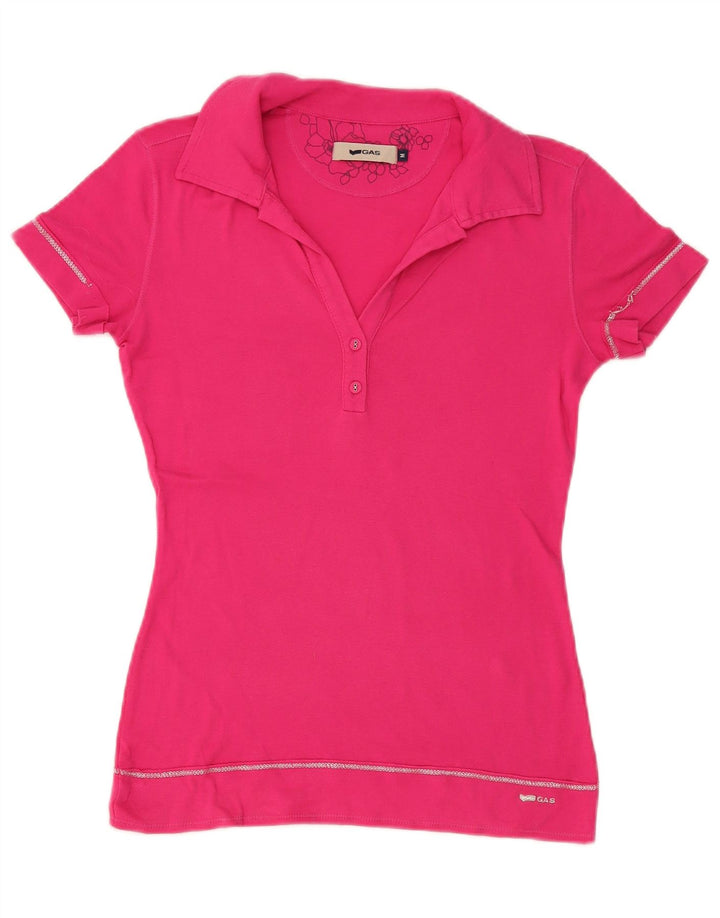 Gas Damen Poloshirt UK 12 Mittelrosa